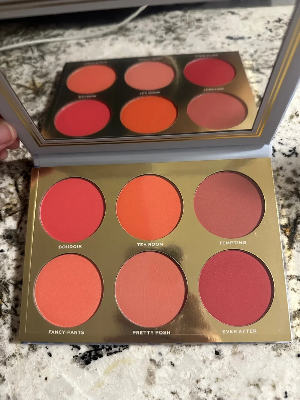Jaclyn Cosmetics Roy G Biv Romance Blush Palette - Light Blue & Gold